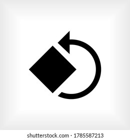 Rotar icono. Símbolo de rotación - vector.
