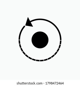 Rotar icono. Símbolo de rotación - vector.