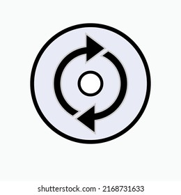 Rotate Icon. Rotation Symbol - Vector.
