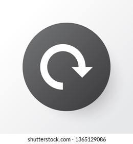 Rotate icon symbol. Premium quality isolated refresh element in trendy style.