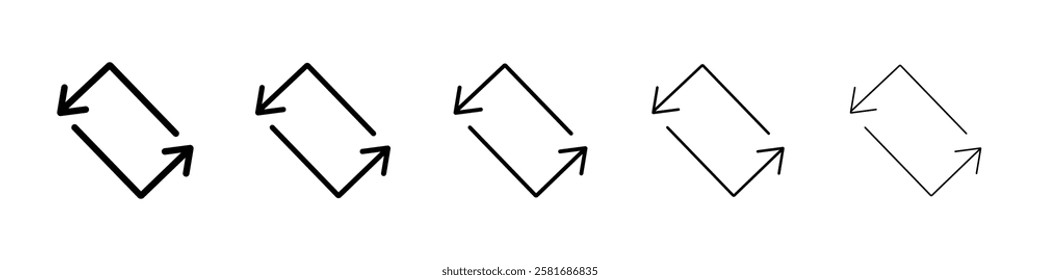 Rotate icon Vector logo sign