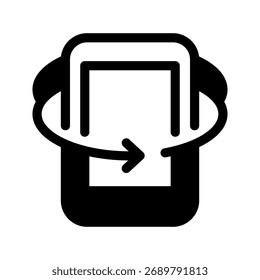 Rotate Icon Vector Symbol Design Illustration