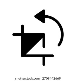 Ilustración de diseño de símbolo de Vector de ícono giratorio
