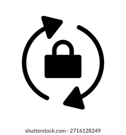Ilustración de diseño de símbolo de Vector de ícono giratorio