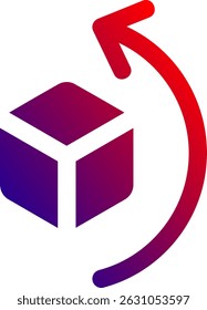 Rotate left Line vector Icon Design