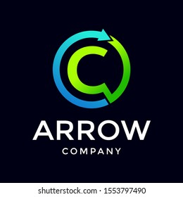 Rotate letter vector logo template. This logo suitable for system, process,