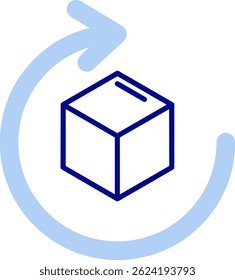 Rotate Line vector Icon Design