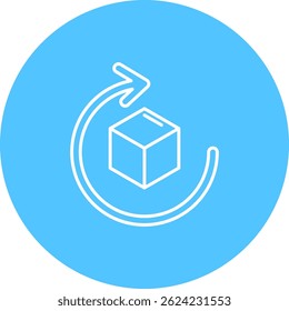 Rotate Line vector Icon Design