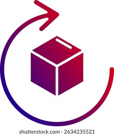 Rotate Line vector Icon Design