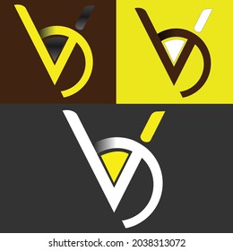 rotieren des Logo-Typs ac Kreis und des Logotypvektorkonzepts 