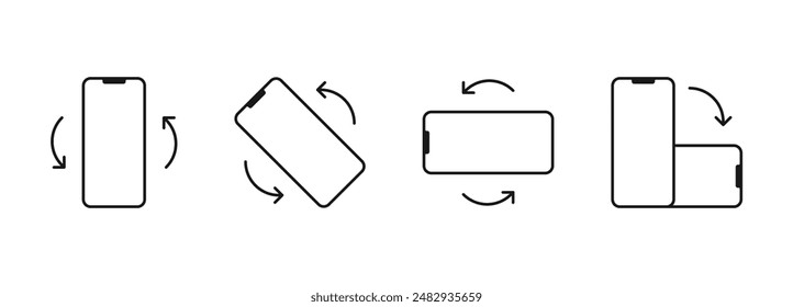 rotate phone sign design vector illustration isolated white background