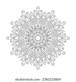 Rotate Radiant Reverie coloring book mandala page for kdp book interior, Ability to Relax, Brain Experiences, Harmonious Haven, Peaceful Portraits, Blossoming Beauty mandala design.