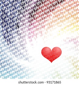 rotate radiation patten with "love" word