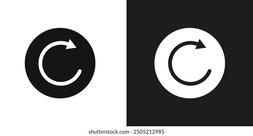 Rotar el Vector del conjunto de logotipos de iconos derecho