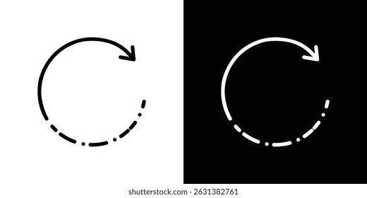 Rotate right icon vector for web, computer and mobile apps