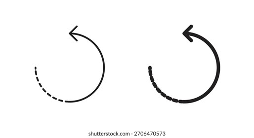 Rotate right icon for websites and mobile minimalistic flat design.