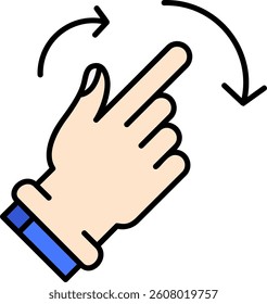 Rotate Right Line vector Icon Design