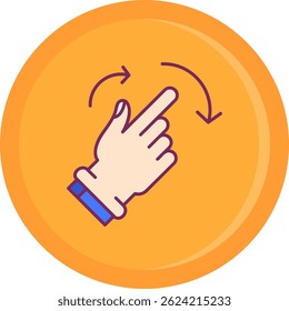 Rotate Right Line vector Icon Design