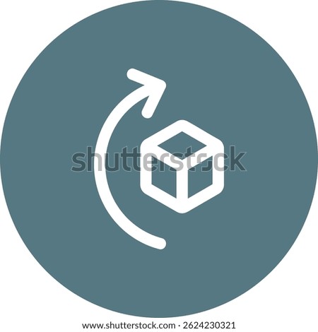 Rotate right Line vector Icon Design