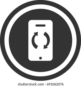 Rotate the screen icon , circle sign design