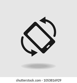 Rotate Screen Icon. Mobile Phone Icon. Vector