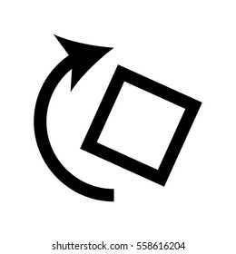 rotate screen option icon vector illustration design