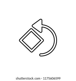 Rotate sign icon. Element of image sign for mobile concept and web apps illustration. Thin line icon for website design and development, app development. Premium icon