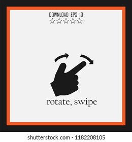 rotate sketch vector icon