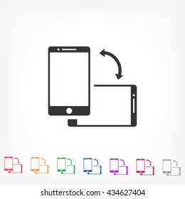 Rotate Smartphone or Cellular Phone  icon Vector icon 10 EPS