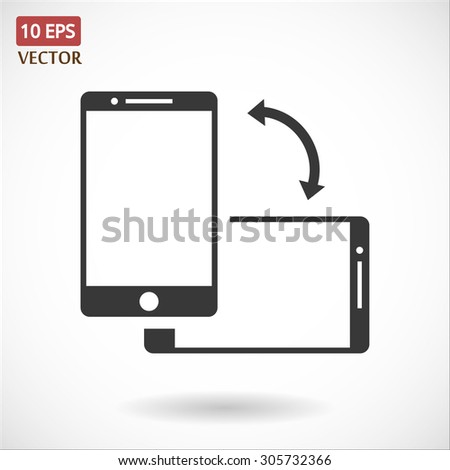 Rotate Smartphone or Cellular Phone  icon Vector icon 10 EPS