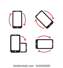 Rotate smartphone icon design. vector illustration