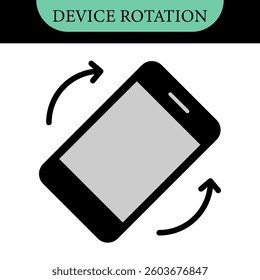 Rotate smartphone icon. Turn your mobile phone. Vector color set icons. Device rotation symbol. Rotate phone icon set vector illustration for web site or mobile app. Vector illustration