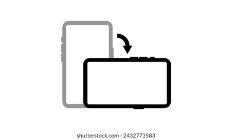 Gira tu smartphone. Rotación, Interfaz, UI, Flecha, Derecha, Vertical, Paisaje, Orientación, Dirección
