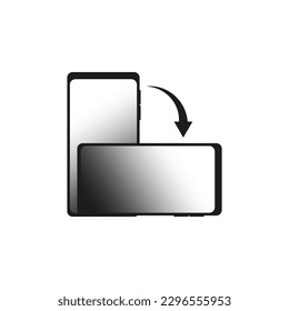 Gira los iconos del juego de smartphones. Ilustración vectorial.