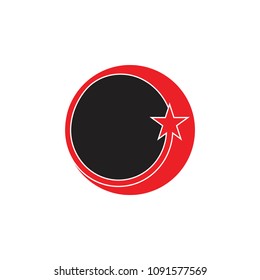 rotate star symbol motion design logo vector