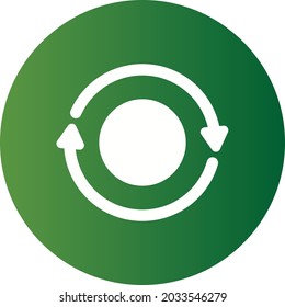  Icono de gradiente de círculo de glifos de vectores
