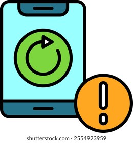 Rotate Vector Icon Design Symbol