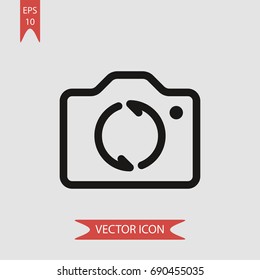 Rotate vector icon, illustration symbol