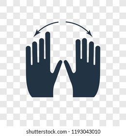 Rotate vector icon isolated on transparent background, Rotate transparency logo concept