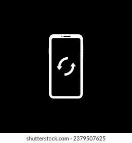 rotate your mobile phone orientation icon symbol vector