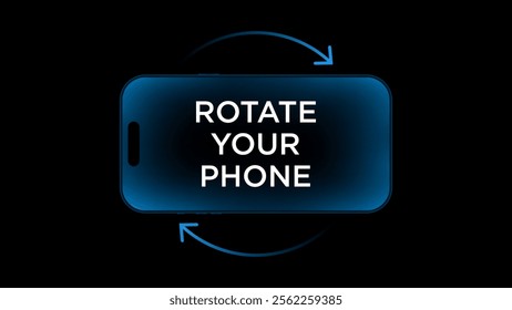 Rotate your smartphone orientation. Rotate your phone for better experience. This video is horizontal.
Smartphone Rotate Design.