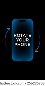 Rotate your smartphone orientation. Rotate your phone for better experience. This video is horizontal.
Smartphone Rotate Design.