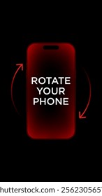 Rotate your smartphone orientation. Rotate your phone for better experience. This video is horizontal.
Smartphone Rotate Design.