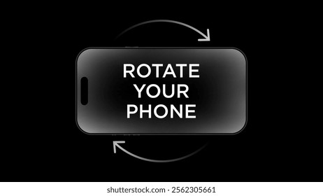 Rotate your smartphone orientation. Rotate your phone for better experience. This video is horizontal.
Smartphone Rotate Design.