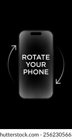 Rotate your smartphone orientation. Rotate your phone for better experience. This video is horizontal.
Smartphone Rotate Design.