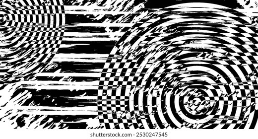 Rotated pattern in halftone theme. Abstract gradient that curves and twists.
