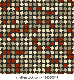 Rotated squares seamless colorful patterns. Abstract background.