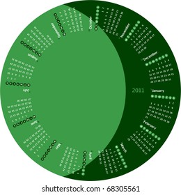 Rotating 2011 Calendar