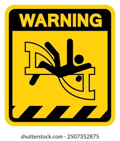 Rotating Agitator Warning Sign, Vector Illustration, Isolate On White Background Label. EPS10