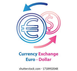  Rotating arrow circle currency exchange. concept of currency, world economy, coronavirus economic crisis, world economic crisis.